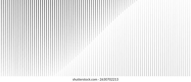 Abstrakte Kunst geometrischen Hintergrund mit vertikalen Linien. Optische Täuschung mit Wellen und Übergang.