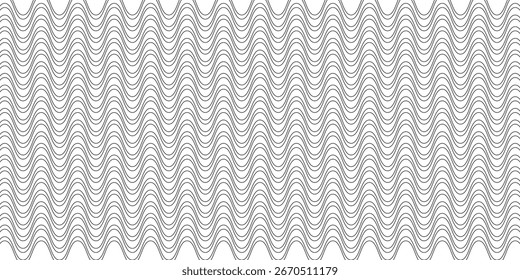 Fundo geométrico com linhas verticais. Ilusão óptica com ondas e transição.