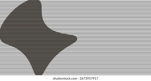 Fondo geométrico de arte Abstractas con líneas de Vertical. Ilusión óptica con ondas y transición. moderno. 