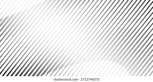 Abstract art geometric background with vertical lines. Optical illusion with waves and transition.
