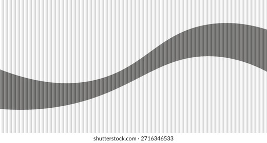 Abstract art geometric background with vertical lines. Optical illusion with waves and transition.

