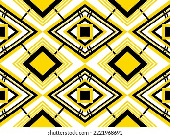Resumen de arte fondo geométrico amarillo negro Patrón sin foco en colores pastel dibujados a mano Estilo setenta, fondo de grosor, papel pintado, diseño plano, hippie, estética.