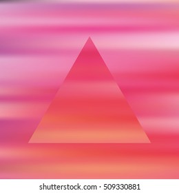 Abstract art geometric background.mirror pink pyramid geometric shape