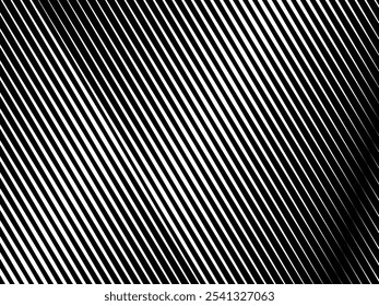 Abstrato arte geométrica fundo preto com abstrato 3d listras brancas. Ilusão óptica em preto e branco com ondas e transições.