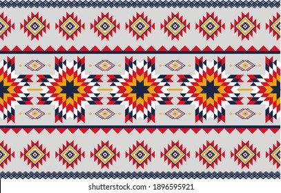 Abstract art geometric native pattern seamless vector.Repeating geometric background.Modern design trendy concept for paper, cover, fabric, interior decor and other users.