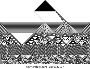 Abstract art. Abstract geometric art with random, chaotic lines.Vector EPS-10