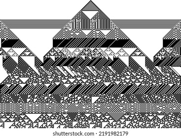 Abstract art. Abstract geometric art with random, chaotic lines.Vector EPS-10