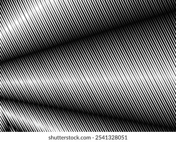 Fundo branco geométrico de arte abstrata com linhas pretas 3d abstratas. Ilusão óptica em preto e branco com ondas e transições.