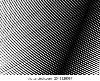 Abstract art geometric white background with abstract 3d black lines. Black and white optical illusion with waves and transitions.