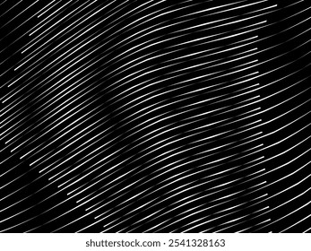 Fundo branco geométrico de arte abstrata com linhas pretas 3d abstratas. Ilusão óptica em preto e branco com ondas e transições.