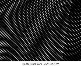Abstract art geometric white background with abstract 3d black lines. Black and white optical illusion with waves and transitions.