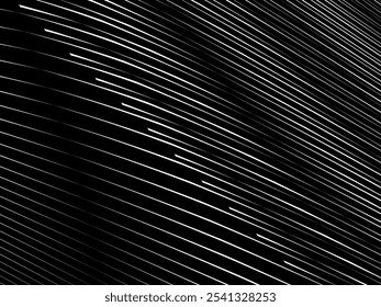 Fondo blanco geométrico del arte Abstractas con las líneas negras abstractas 3D. Ilusión óptica en blanco y negro con ondas y transiciones.
