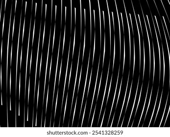 Abstract art geometric white background with abstract 3d black lines. Black and white optical illusion with waves and transitions.