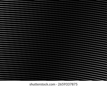 Fundo branco geométrico de arte abstrata com linhas pretas 3d abstratas. Ilusão óptica em preto e branco com ondas e transições.