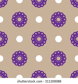 Abstract art geometrical seamless pattern. Vector illustration