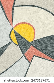 Abstract art graphic mosaic background, vector illustration