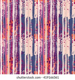 Abstract art grunge colorful seamless pattern, paint stains, watercolor, chaotic brush strokes. Background distressed texture, wallpaper, wrapping