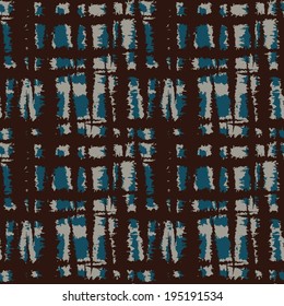 Abstract art grunge seamless pattern. Paint stains. Stripes. Striped print distressed background texture - vector 