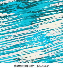 Abstract art grunge seamless pattern. Camouflage background texture, spray paint, brush strokes, drops, Distressed print