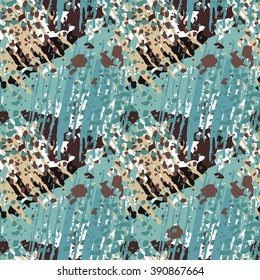 Abstract art grunge spotted seamless pattern, paint stains. Background texture, wallpaper, wrapping