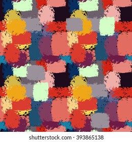 Abstract art grunge spotted seamless pattern. Background texture, wallpaper, wrapping