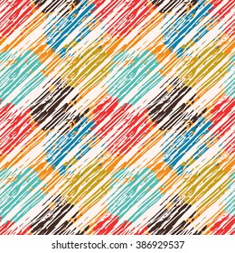 Abstract art grunge stripped seamless pattern, paint spots. Background texture, wallpaper, wrapping