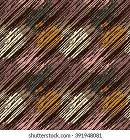 Abstract art grunge stripped seamless pattern, paint spots. Background texture, wallpaper, wrapping