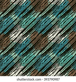 Abstract art grunge stripped seamless pattern, paint spots. Background texture, wallpaper, wrapping