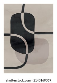 Arte abstracto, textura pintada a mano, fondo geométrico. Diseño para afiches, decoración de pared, cubierta, plantilla de vector EPS10