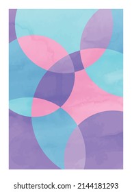 Abstract art, hand painted texture, geometric background. Design for poster, wall decoration, cover, EPS10 vector template