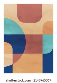 Abstrakte Kunst, handgemalte Textur, geometrischer Hintergrund. Design für Poster, Wanddekoration, Abdeckung, EPS10-Vektorvorlage