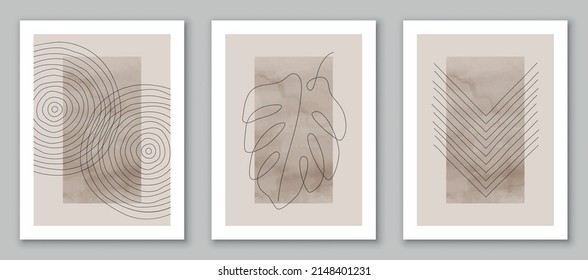 Arte abstracto, textura acuarela pintada a mano, fondo. Diseño para afiches, decoración de pared, cubierta, plantilla de vector EPS10, conjunto