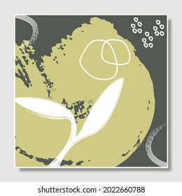 Abstract art illustration geometry shape vector EPS 10 print hand drawn painted contemporary modern aesthetic patterns design style