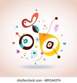 abstract art illustration vector design elements