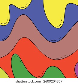 abstract art image with the beauty of wave movements like brightly colored ocean currents dominating