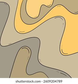 abstract art image with the beauty of wave movements like brown and grayish ocean currents