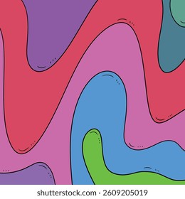 abstract art image with the beauty of wave movements like ocean currents that dominate in calm and harmonious colors