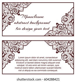 Abstract art invitation card