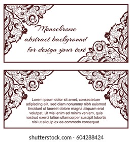 Abstract art invitation card