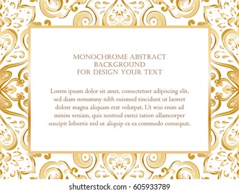 Abstract art invitation card 