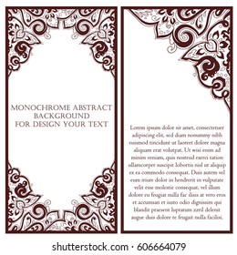 Abstract art invitation card 