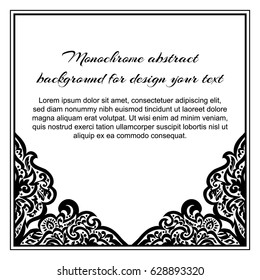 Abstract art invitation card 