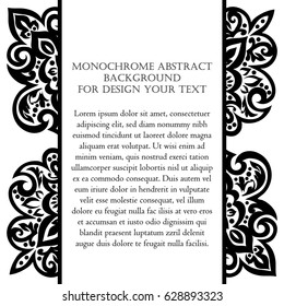 Abstract art invitation card 