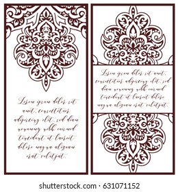 Abstract art invitation card
