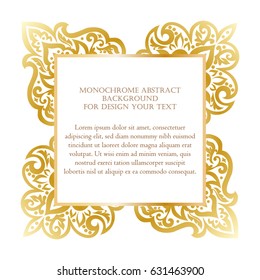 Abstract art invitation card