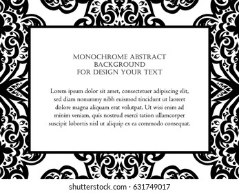 Abstract art invitation card 