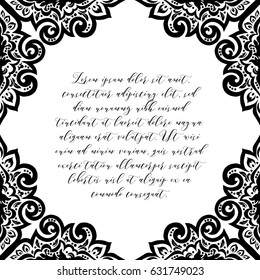 Abstract art invitation card 