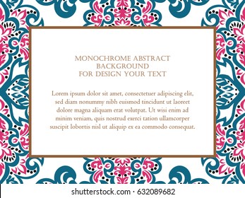 Abstract art invitation card 