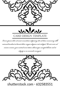 Abstract art invitation card 