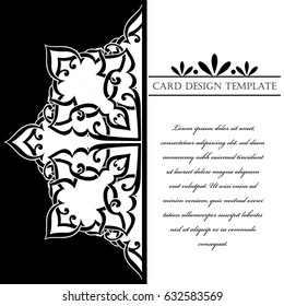 Abstract art invitation card 